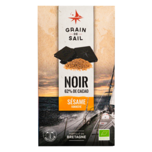 Tablette de chocolat Noir et sésame torréfié - 100G - BIO