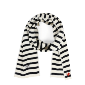 Écharpe marine rayures