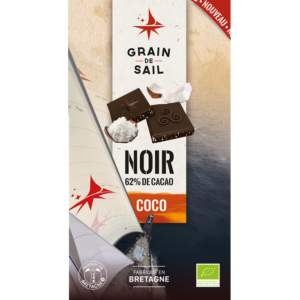 Noir et Noix de Coco râpées toastées