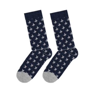 Chaussettes gris et bleu marine - Tissage de L'ouest et Grain de Sail